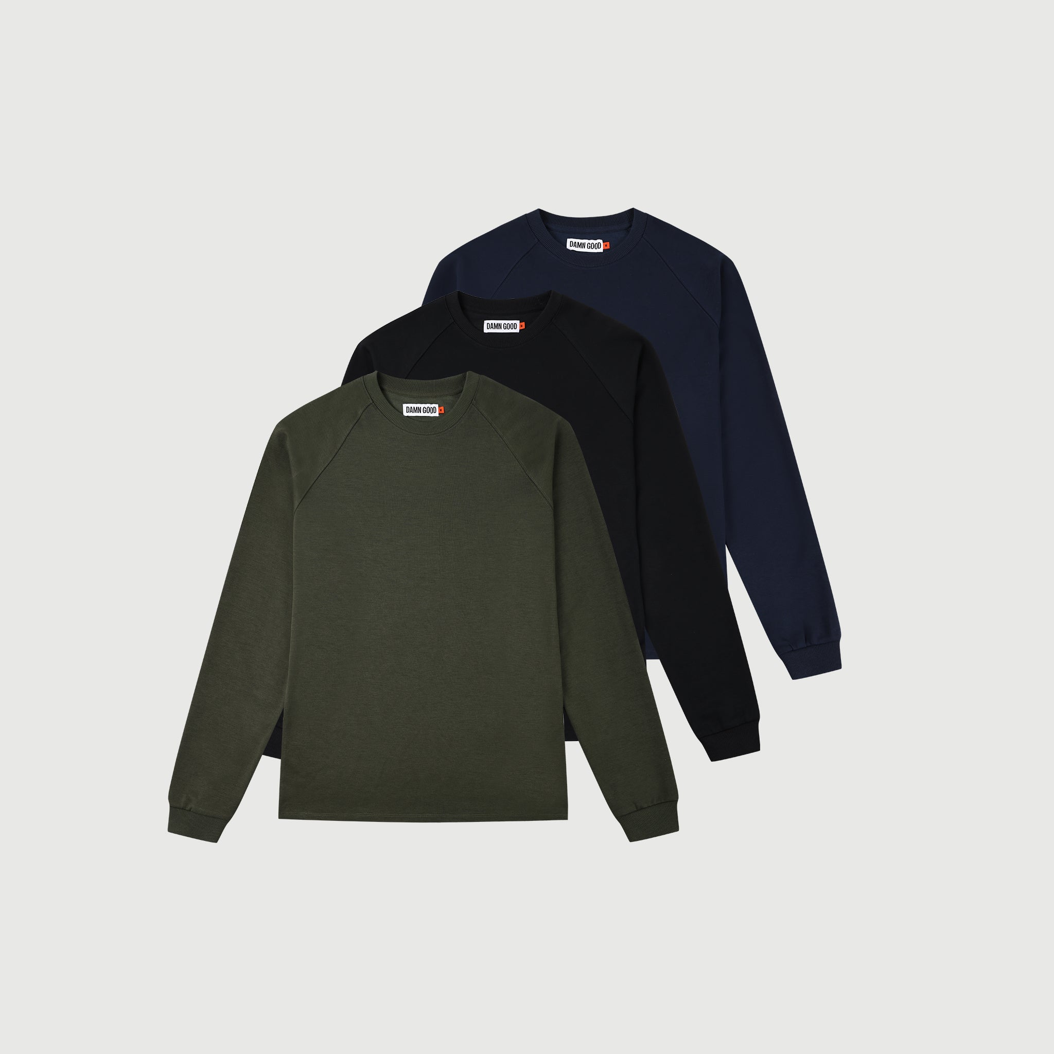 3PK DAMN GOOD RAGLAN